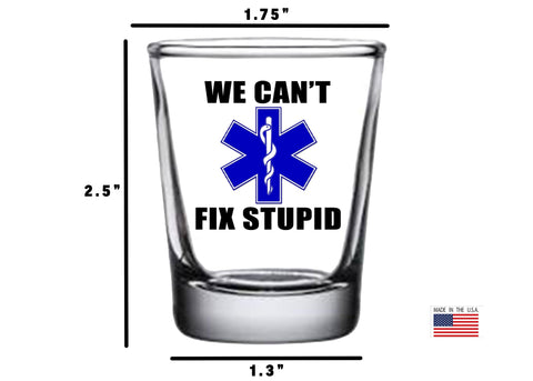Rogue River Tactical paramedic gift shot glass for colleagues.