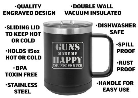 Rogue River Tactical stainless steel mug body, durable daily use.