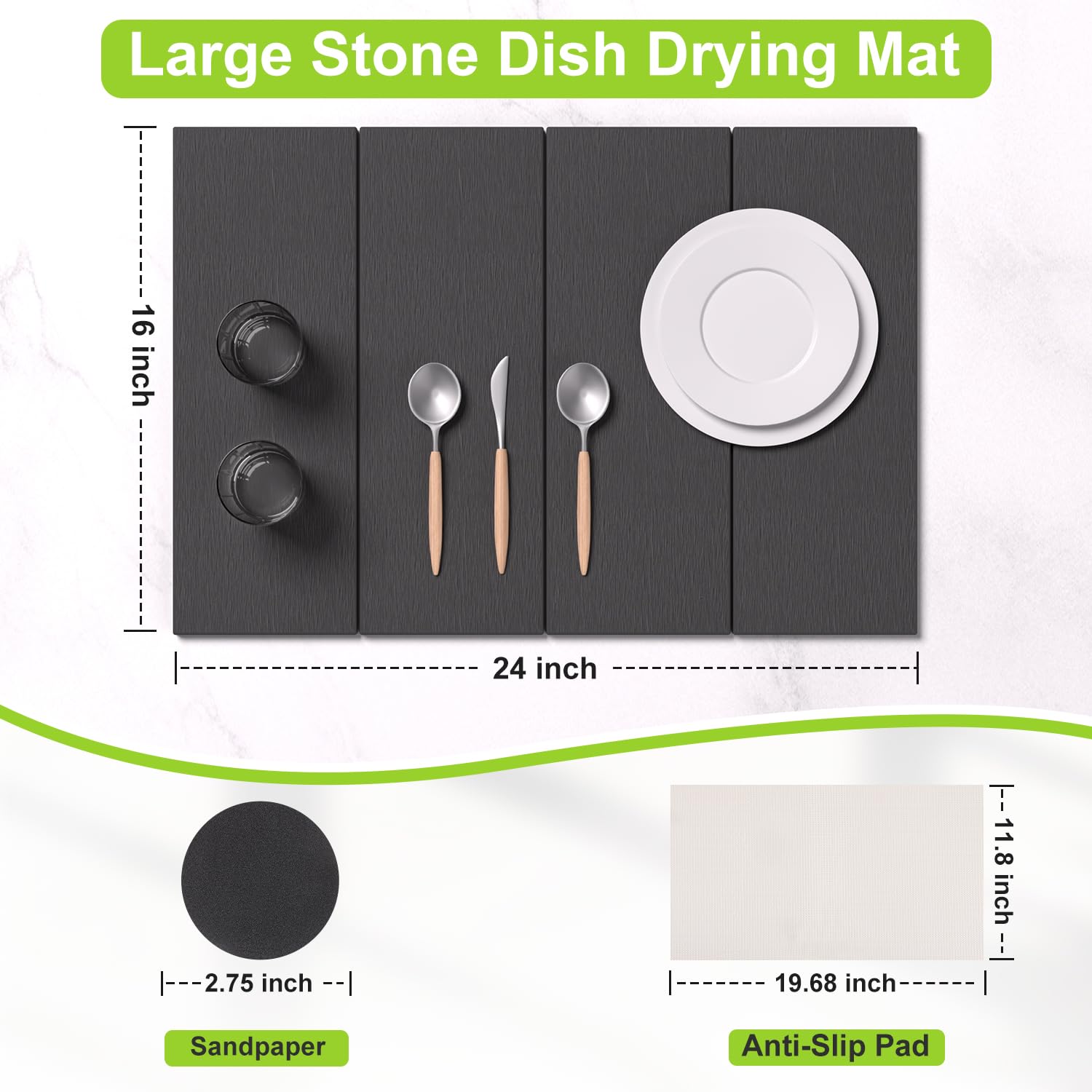 ROLENTIC high absorbency speeds drying of dishes.