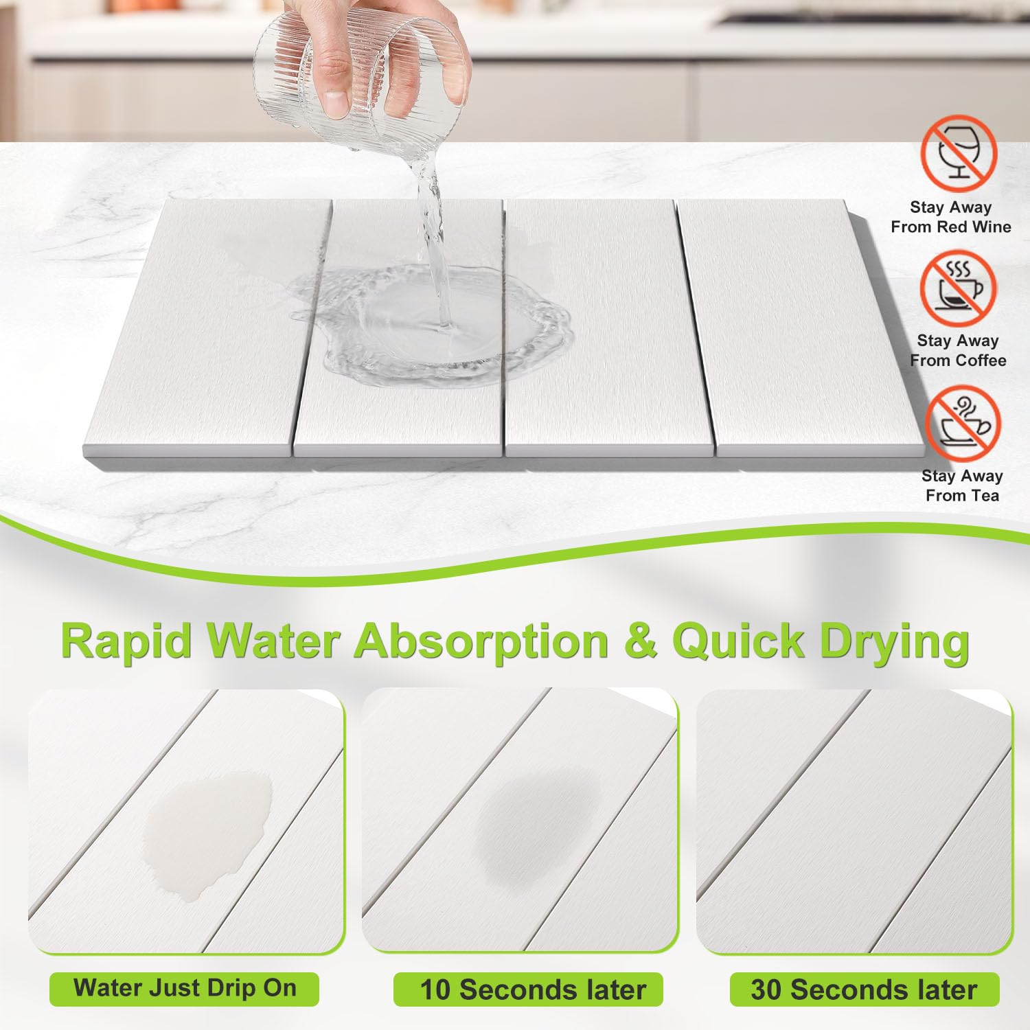 ROLENTIC diatomaceous earth mat profile folds flat for compact storage