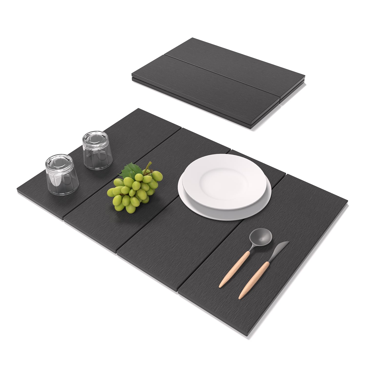 ROLENTIC stone drying mat 24x16 overview with ample surface for dishes.