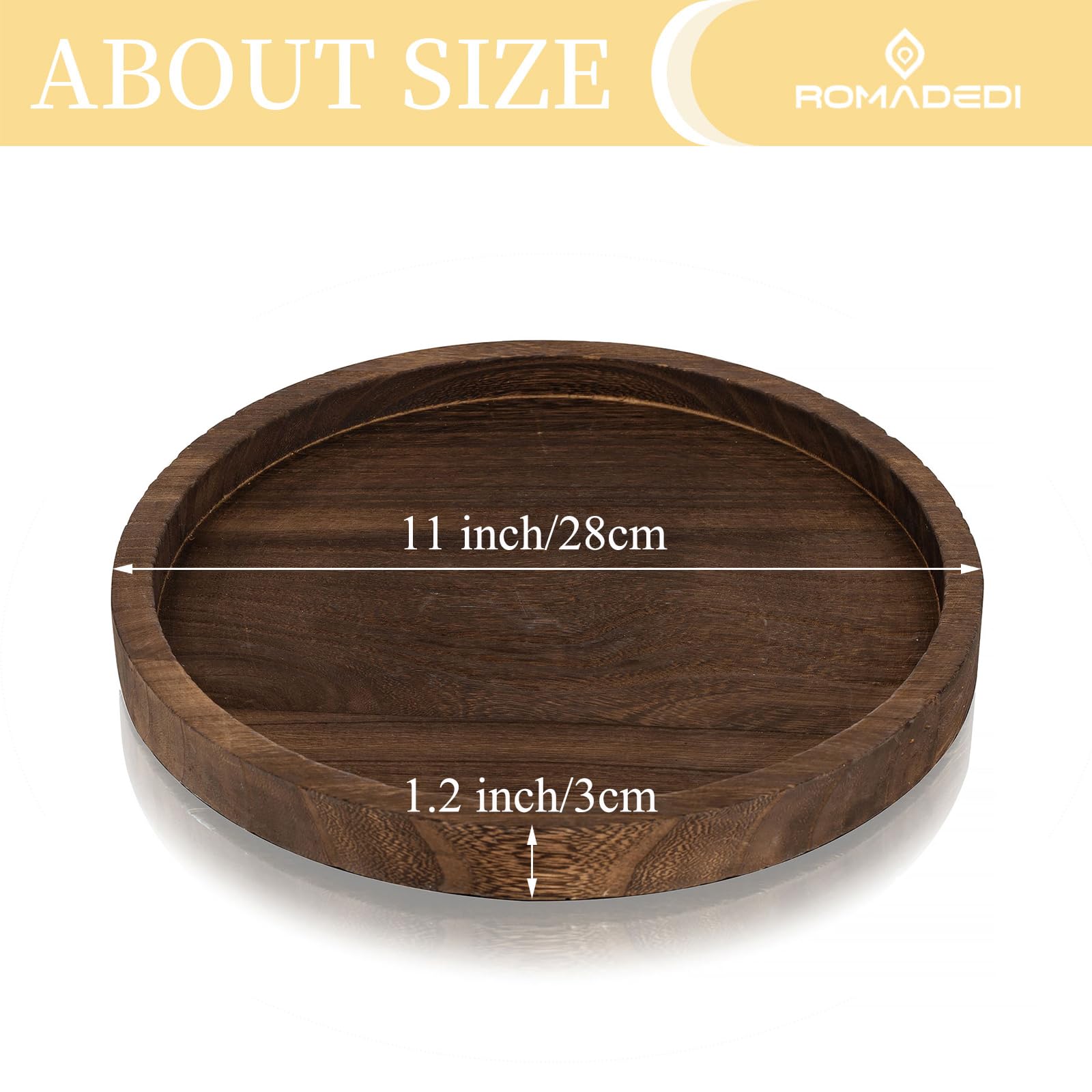 Romadedi versatile tray doubles as a compact organizer on kitchen counters.