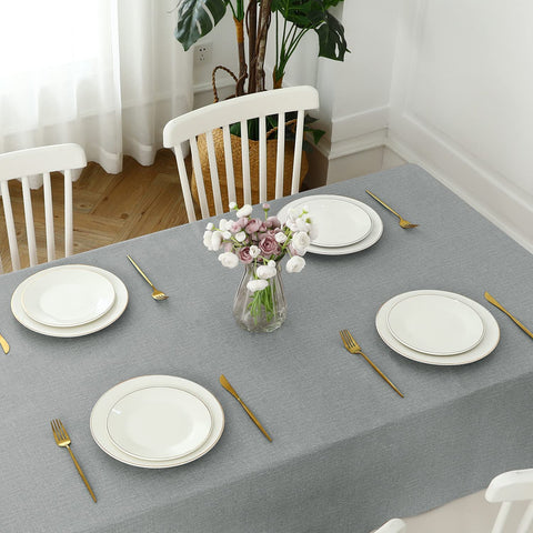 Romanstile easy-clean tablecloth that wipes clean with a damp sponge