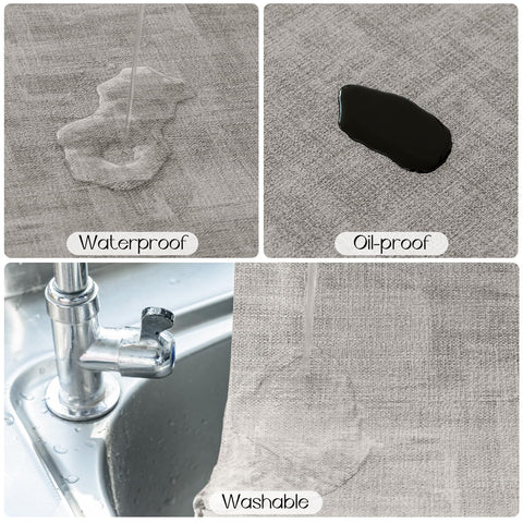 Romanstile faux leather placemats that are wipeable and oil-proof for quick cleanup