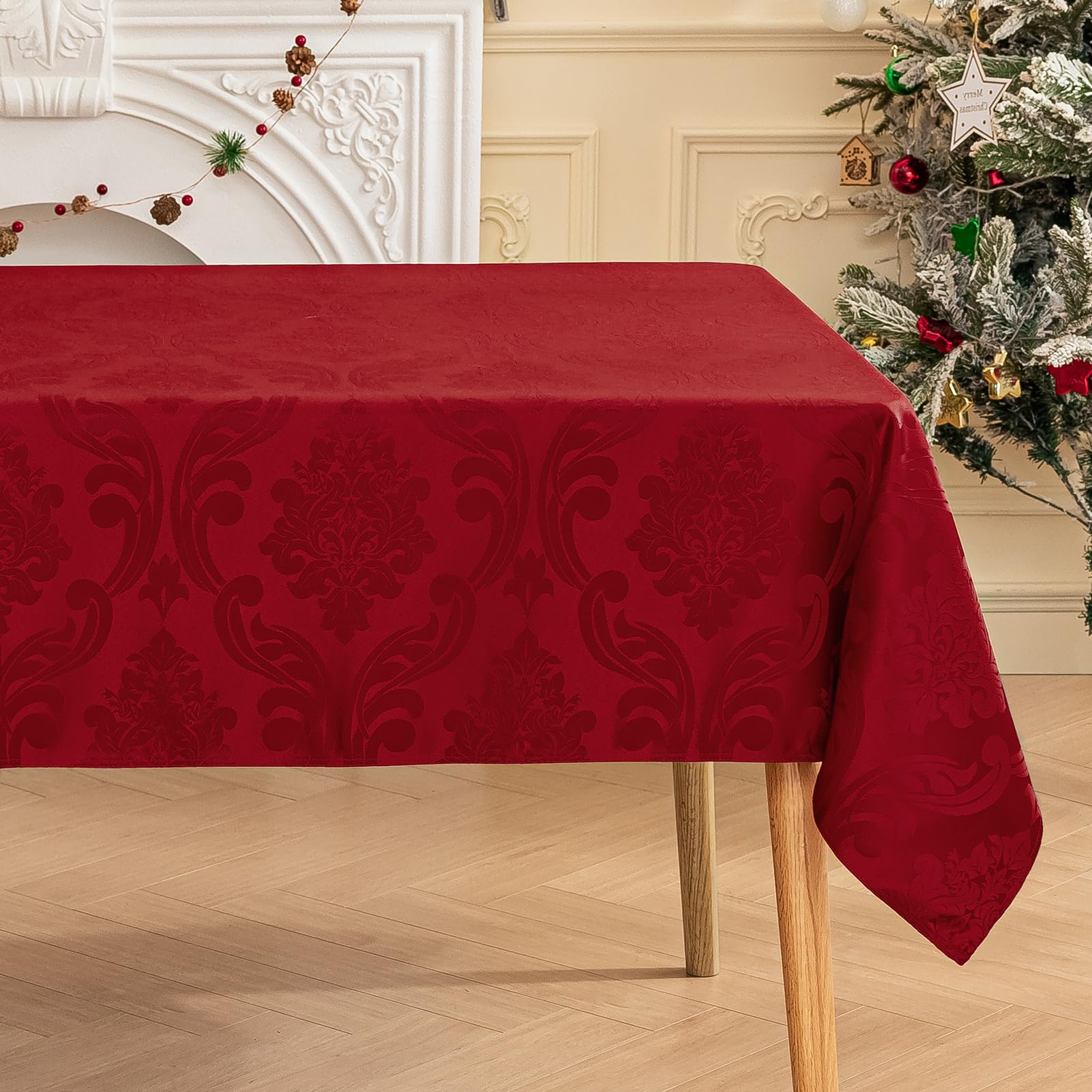 Romanstile protective fabric shields tables from spills during gatherings.