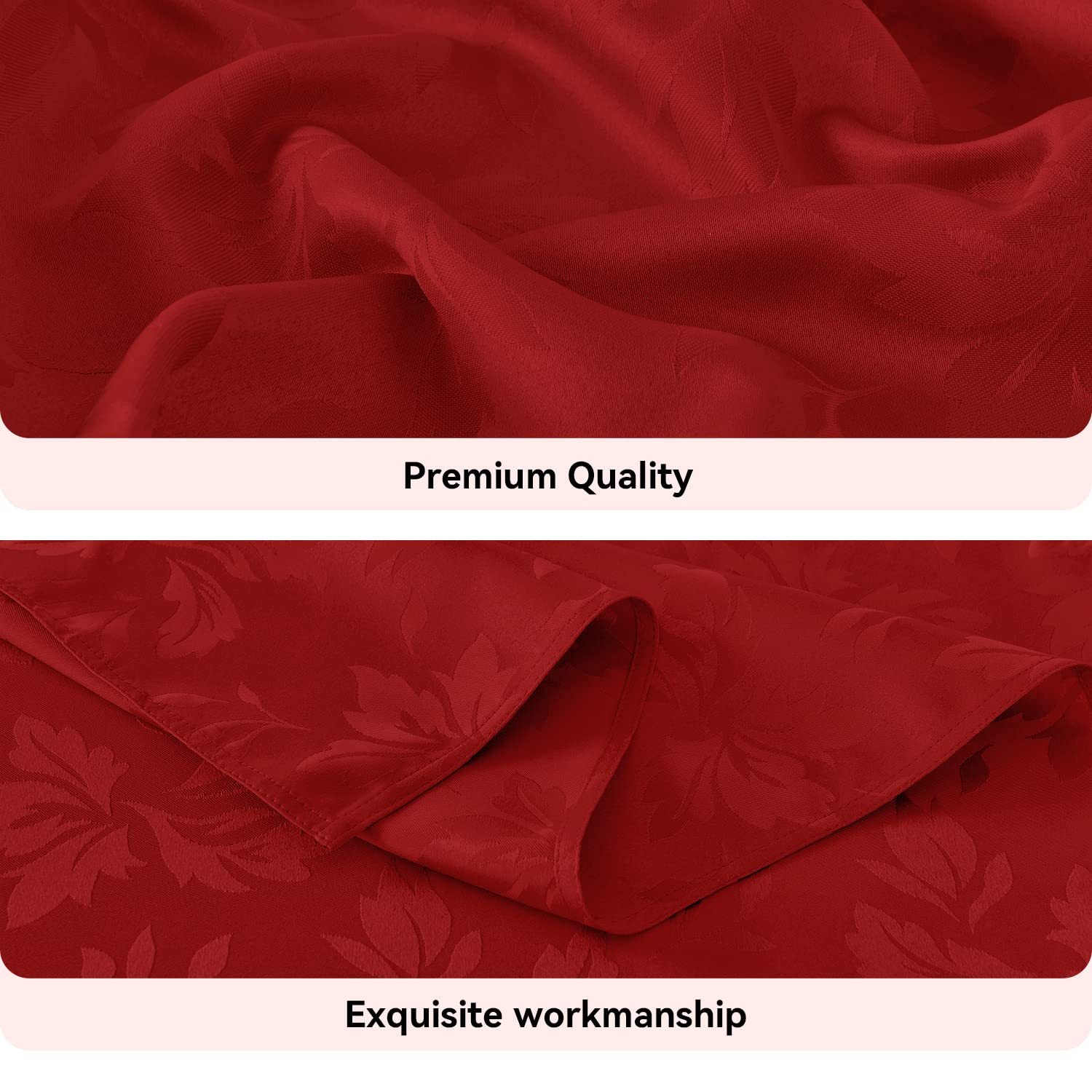 Romanstile Valentine jacquard tablecloth on a festive dinner setup enhances ambiance.