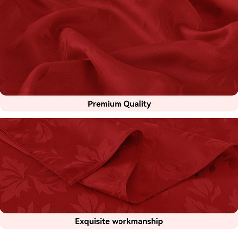 Romanstile Valentine jacquard tablecloth on a festive dinner setup enhances ambiance.