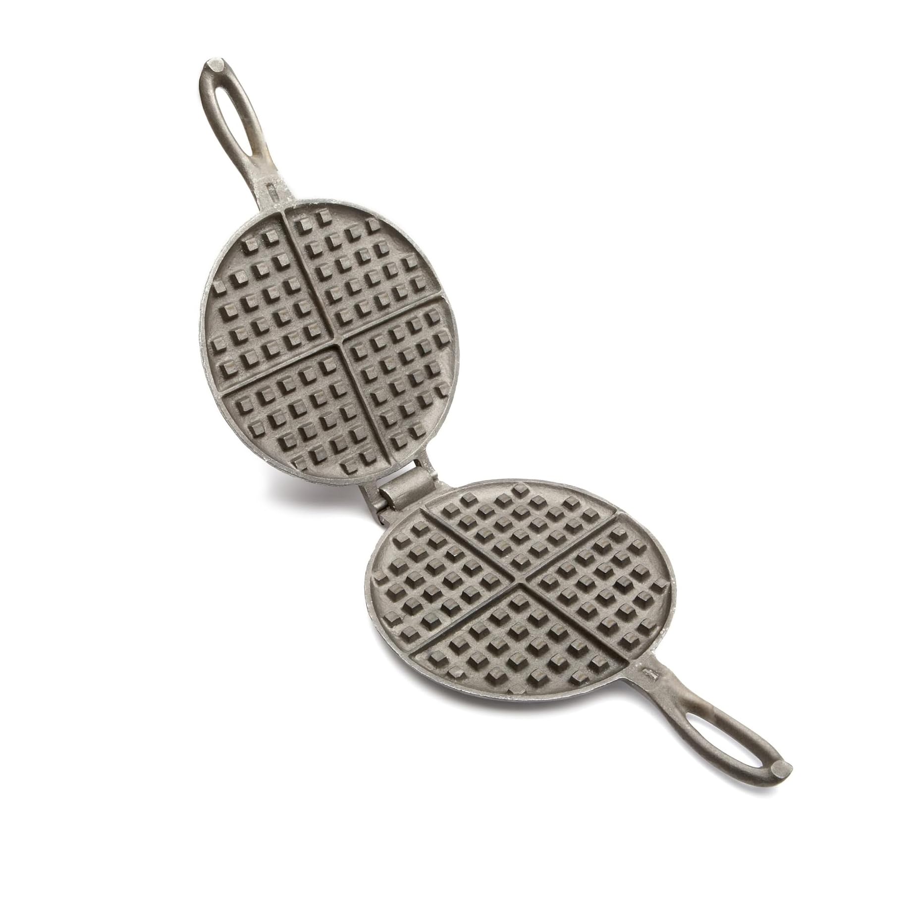 Rome old-fashioned round waffle iron for 6.75-inch waffles by campfire