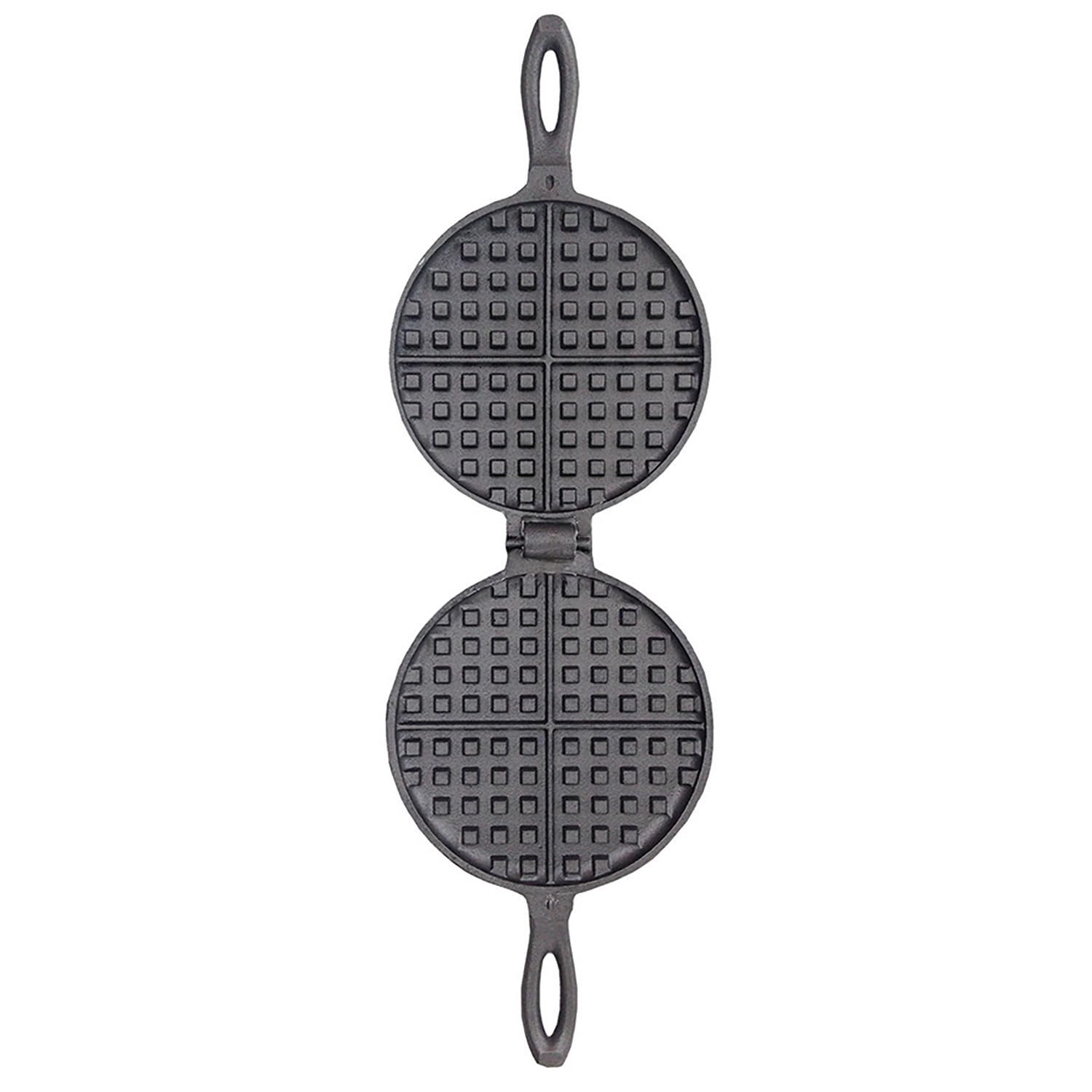 Rome waffle iron suited for campfires and BBQ grills