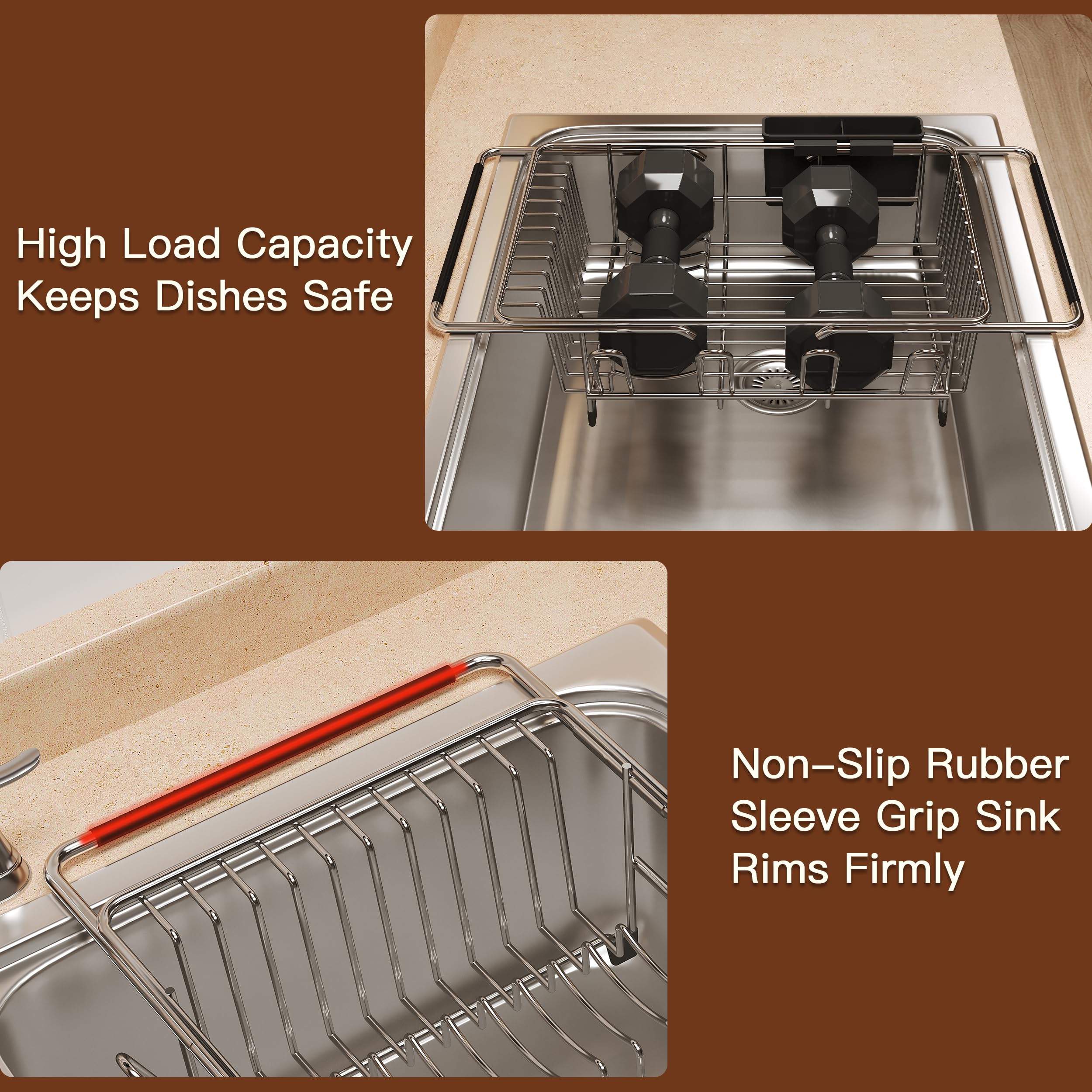 romision draining-into-sink feature directs water straight into the sink without trays.
