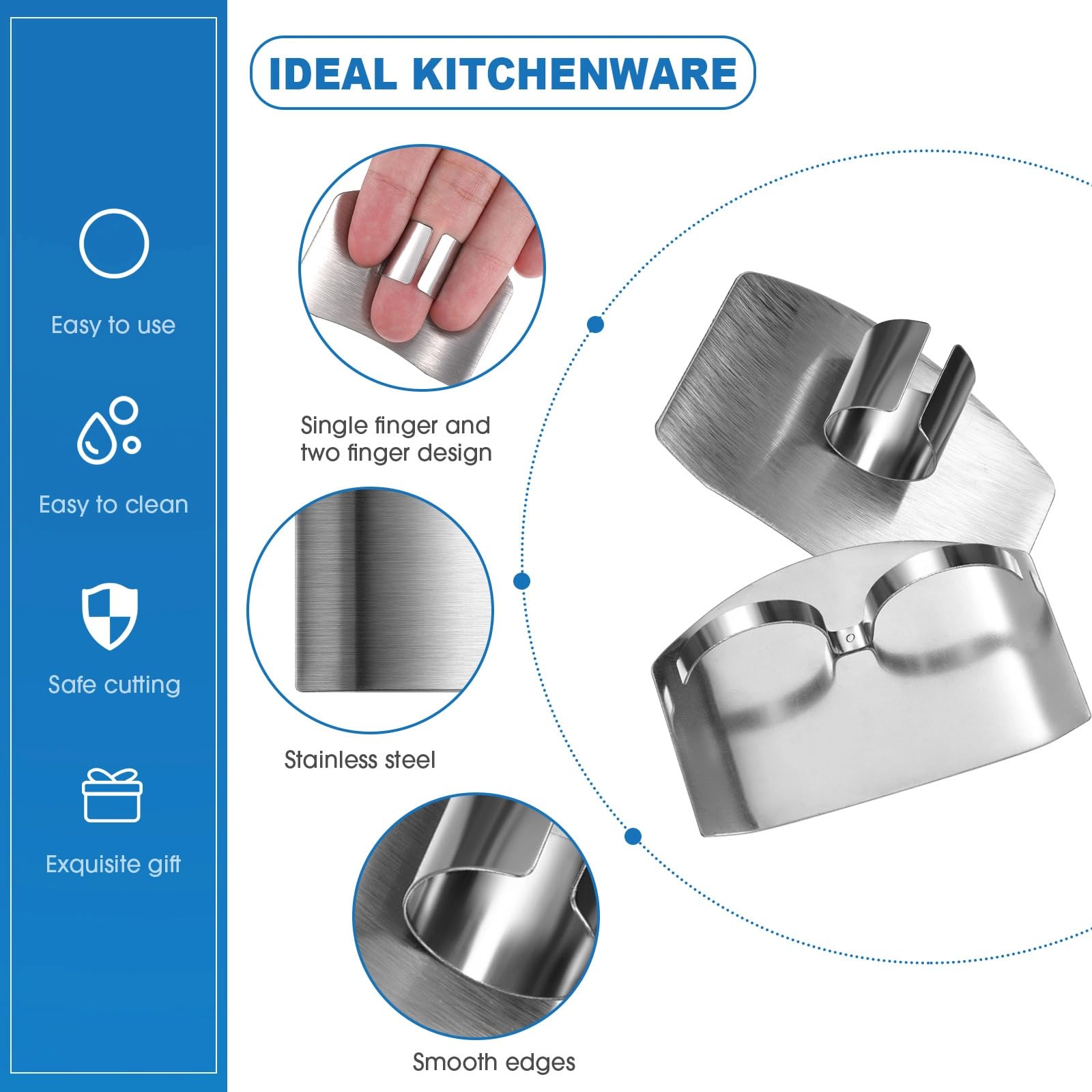 Romooa finger cots provide cut protection and comfortable wear in the kitchen