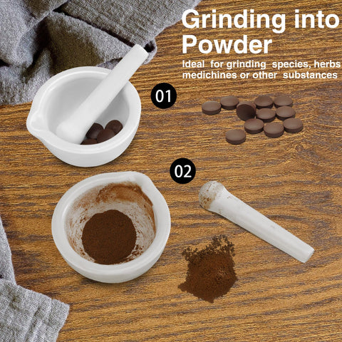 Romooa pestle length of 2.76 inches for comfortable grinding leverage