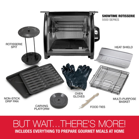 Ronco Modern Rotisserie Oven on countertop setup for convenient weeknight meals.