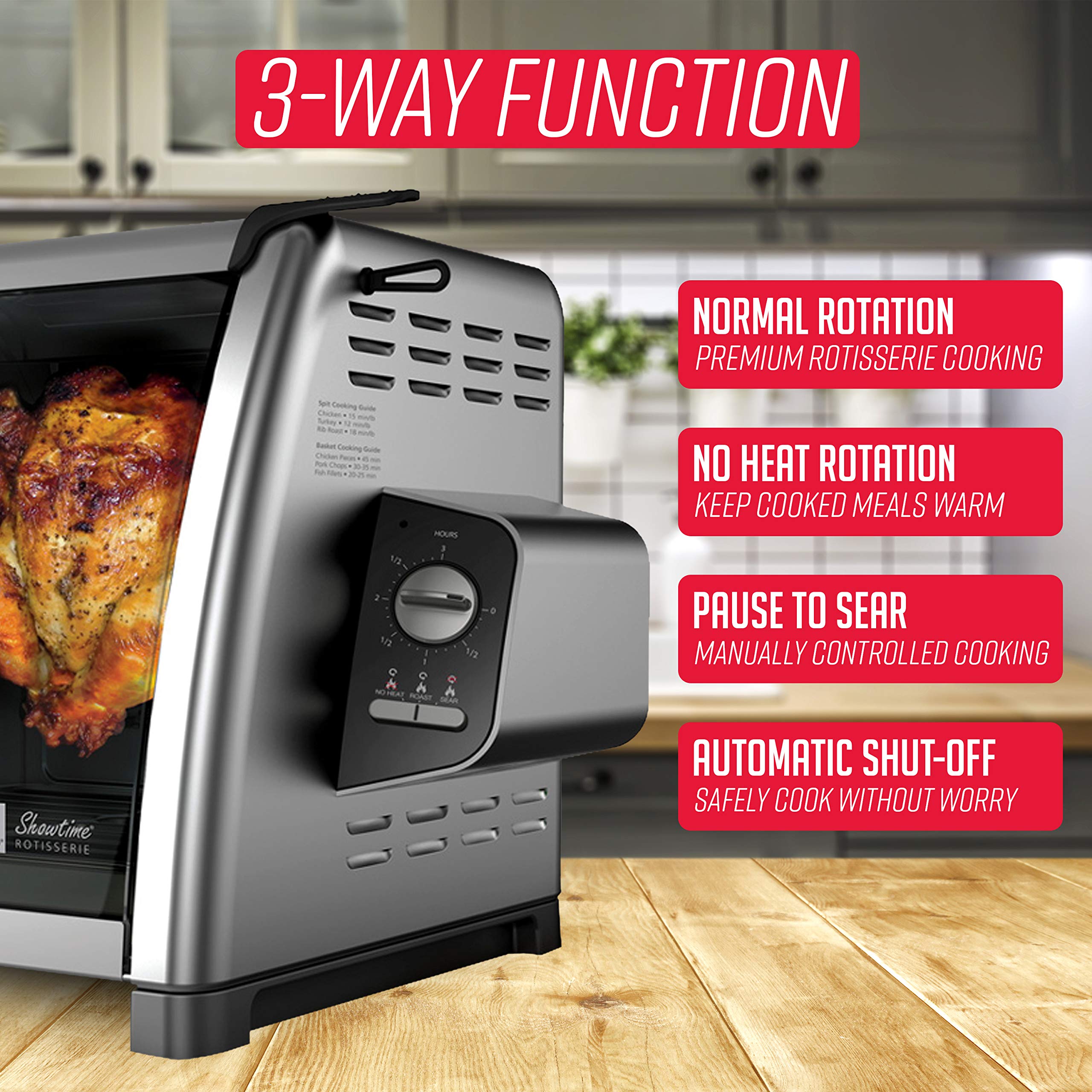 Ronco multi-purpose basket for cooking burgers, fish, vegetables and more