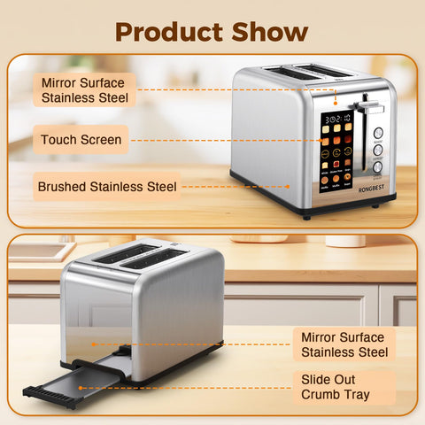 RONGBEST stainless steel finish blends premium look with durable kitchen performance.