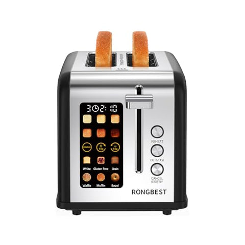 RONGBEST wide-slot toaster for bagels enabling even toasting