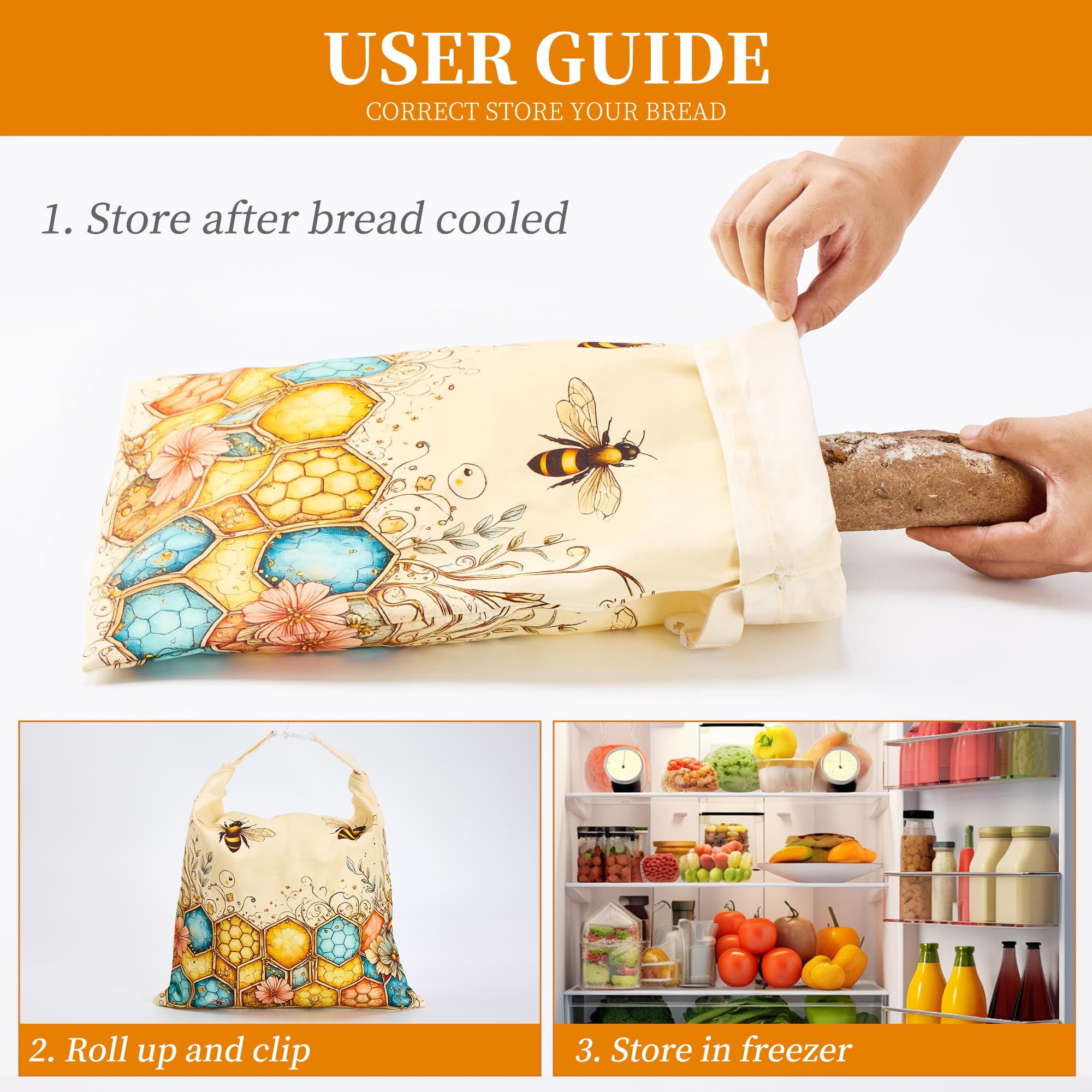 Ronxzas beeswax bag easy cleaning supports reuse with cool water and soap.