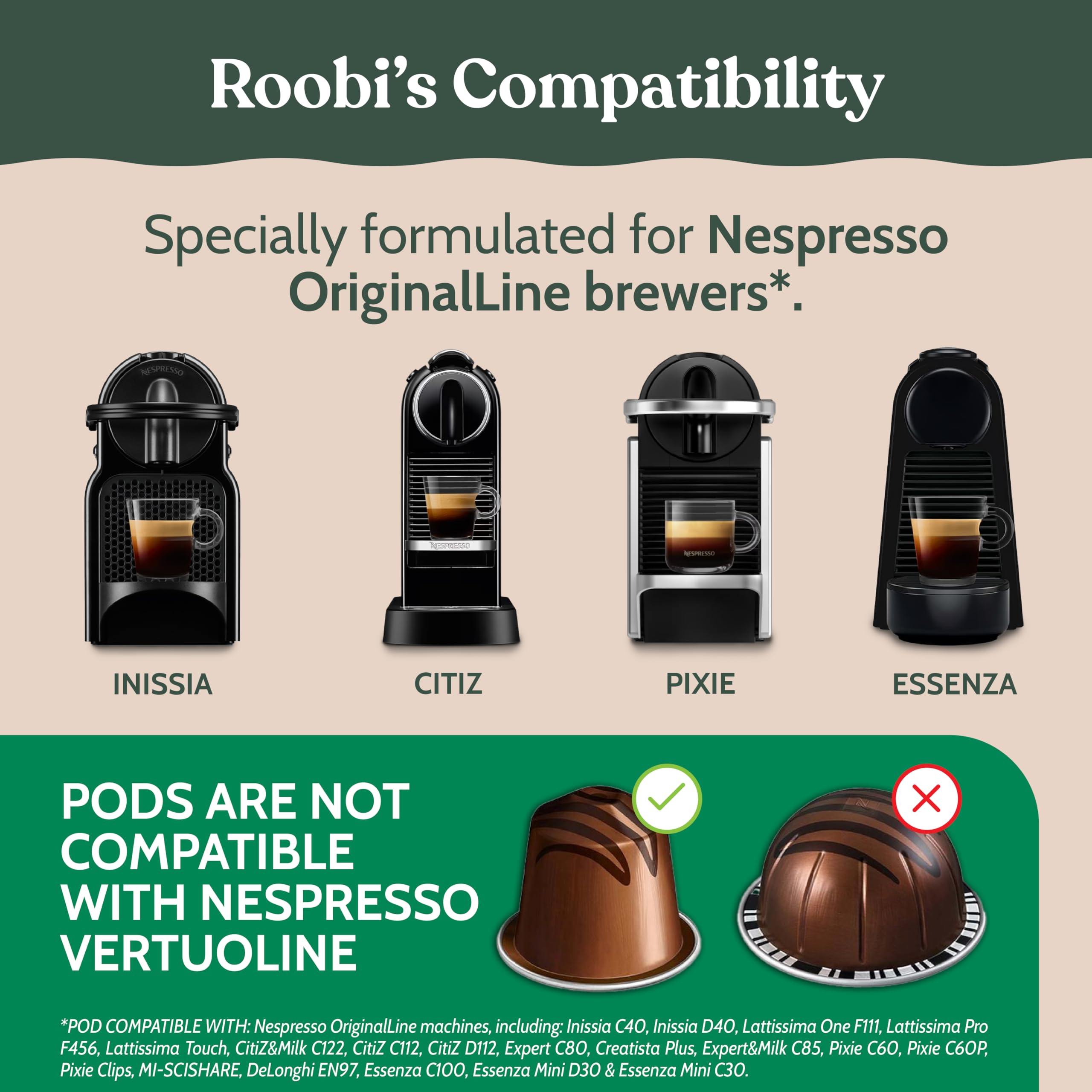 Roobi descaling process with a Nespresso Originaline machine