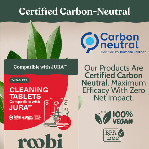Roobi Jura cleaning tablets for J8 model refreshing flavor and aroma