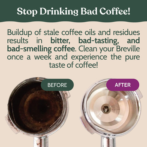 Roobi odor-free tablets help preserve aroma and clarity of brewed coffee.