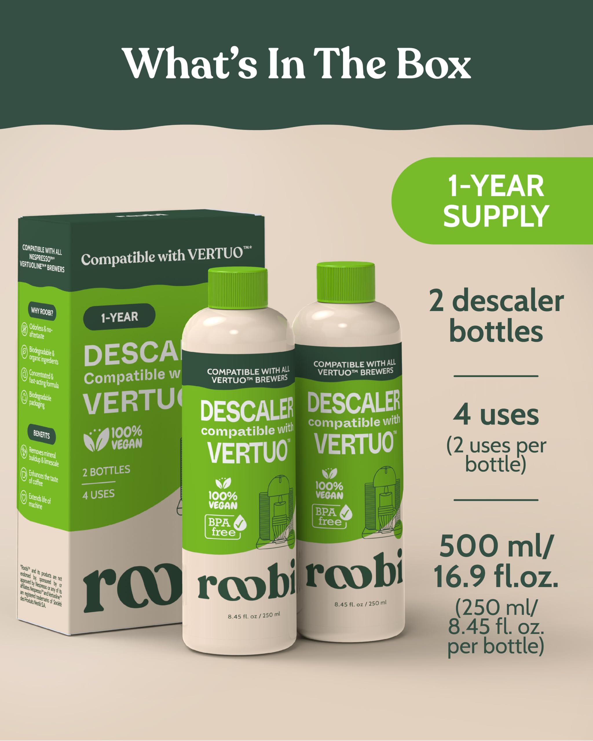 Roobi vegan plant-based citric acid emphasizes eco-friendly, safe cleaning power