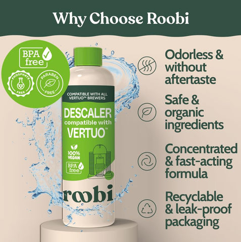 Roobi Vertuo carbon-neutral packaging signals sustainability