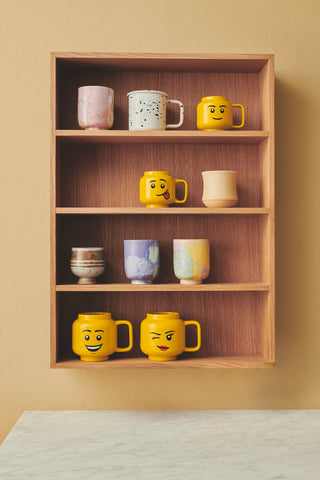 Room Copenhagen LEGO Ceramic Mug Winking Girl inside view reveals vibrant LEGO motif
