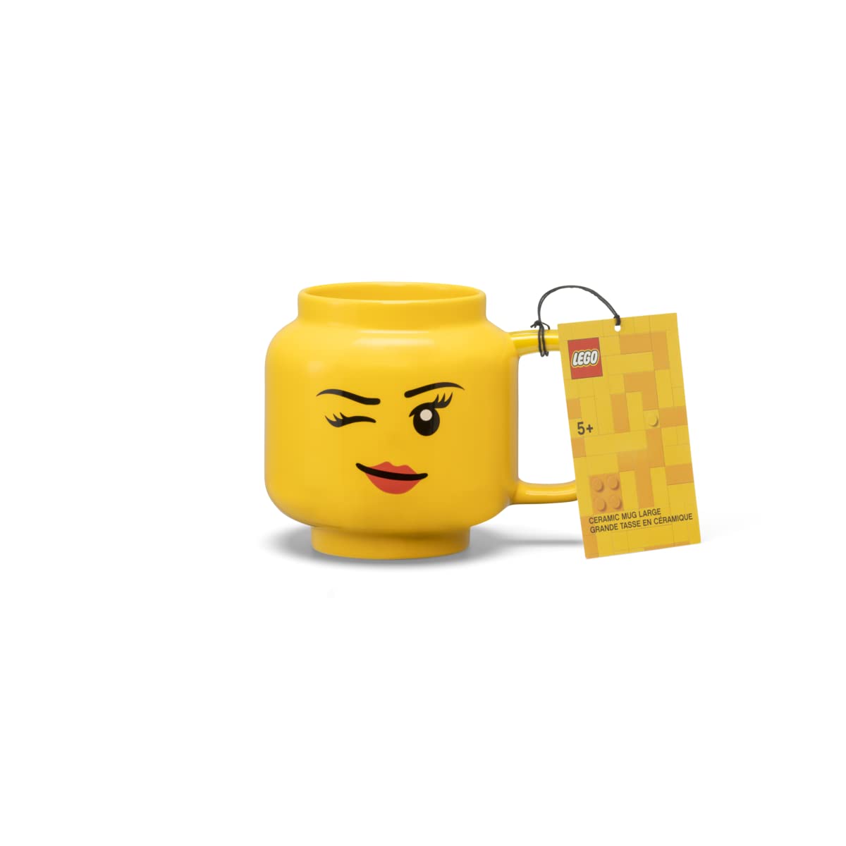 Room Copenhagen LEGO Ceramic Mug Winking Girl pour-ready view for coffee lovers