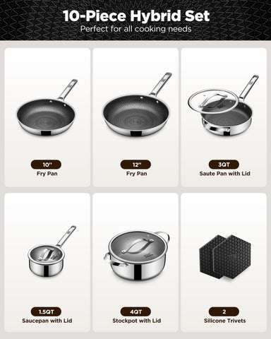 Roomena 12-inch frying pan provides stable heat for larger sautés.