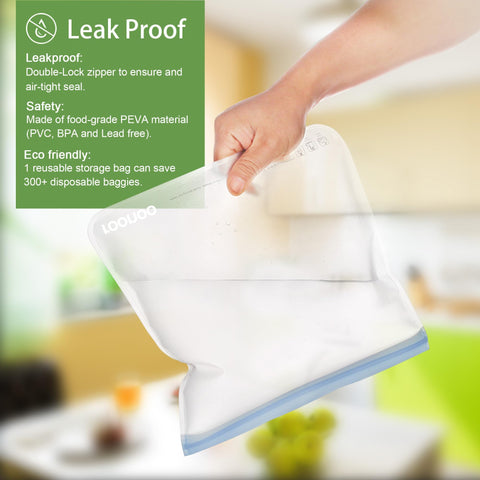 ROONOO food-grade PEVA bags are BPA-free and family-safe.