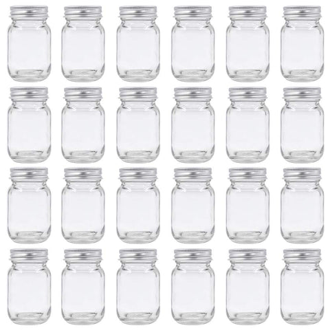 ROORUZ U Pack 2oz mason jar with silver lid for honey and jam storage