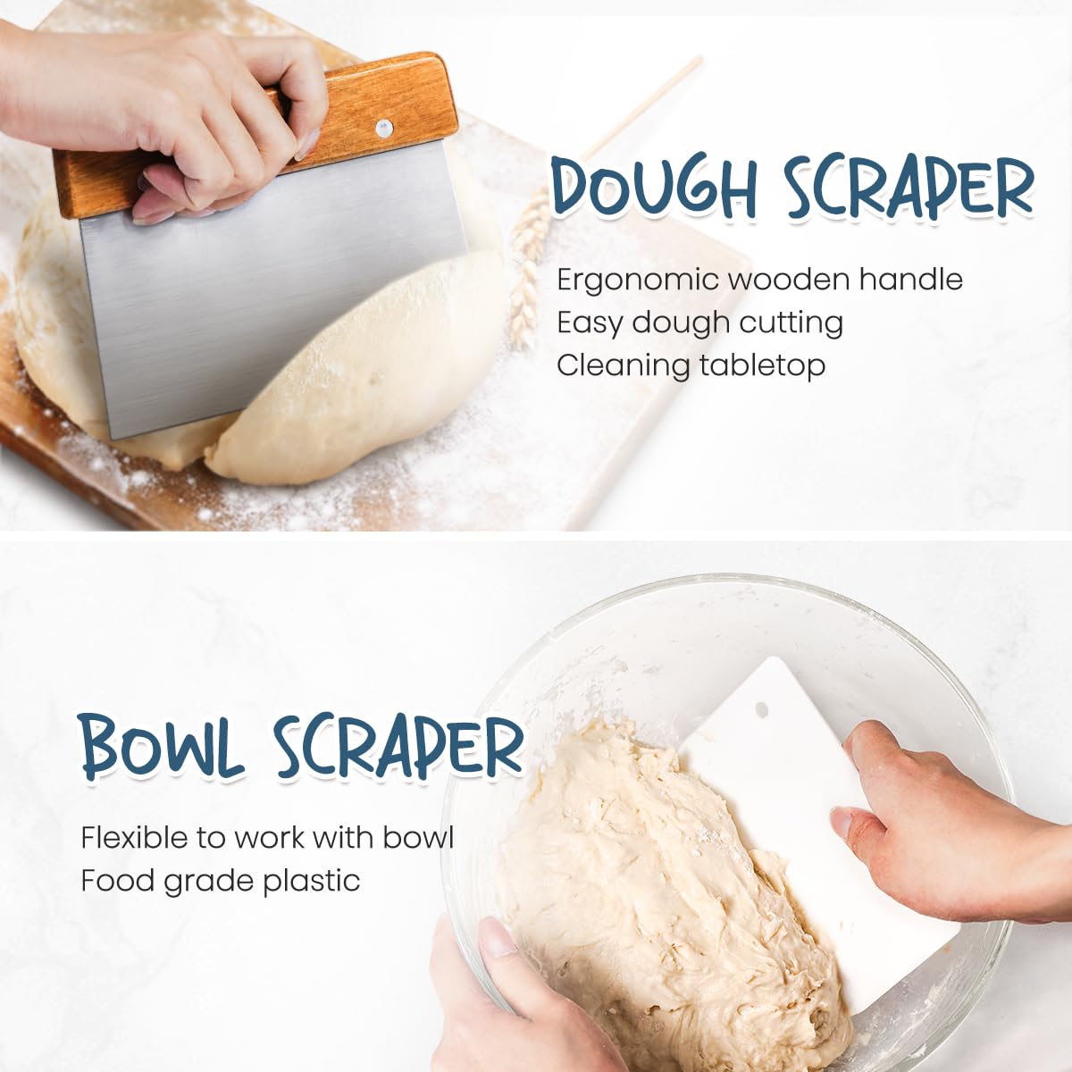 rorecay cleaning brush helps remove flour dust after proofing