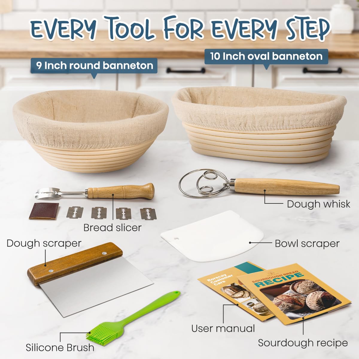 rorecay sourdough recipe included to kickstart your bake