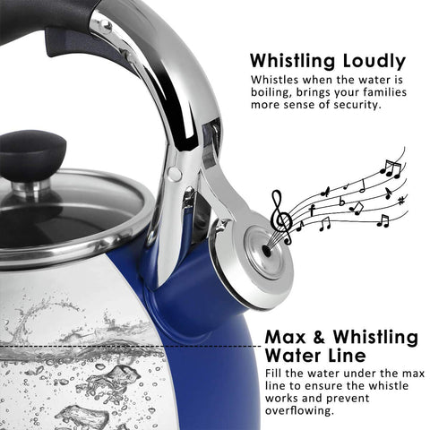 Rorence capsule-bottom kettle showing rapid heating and heat retention.