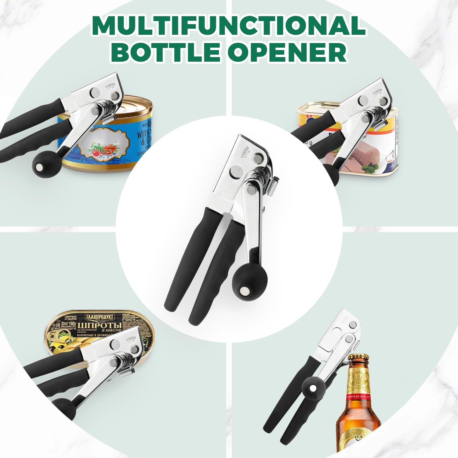 Roryimke built-in bottle opener adds beverage versatility.
