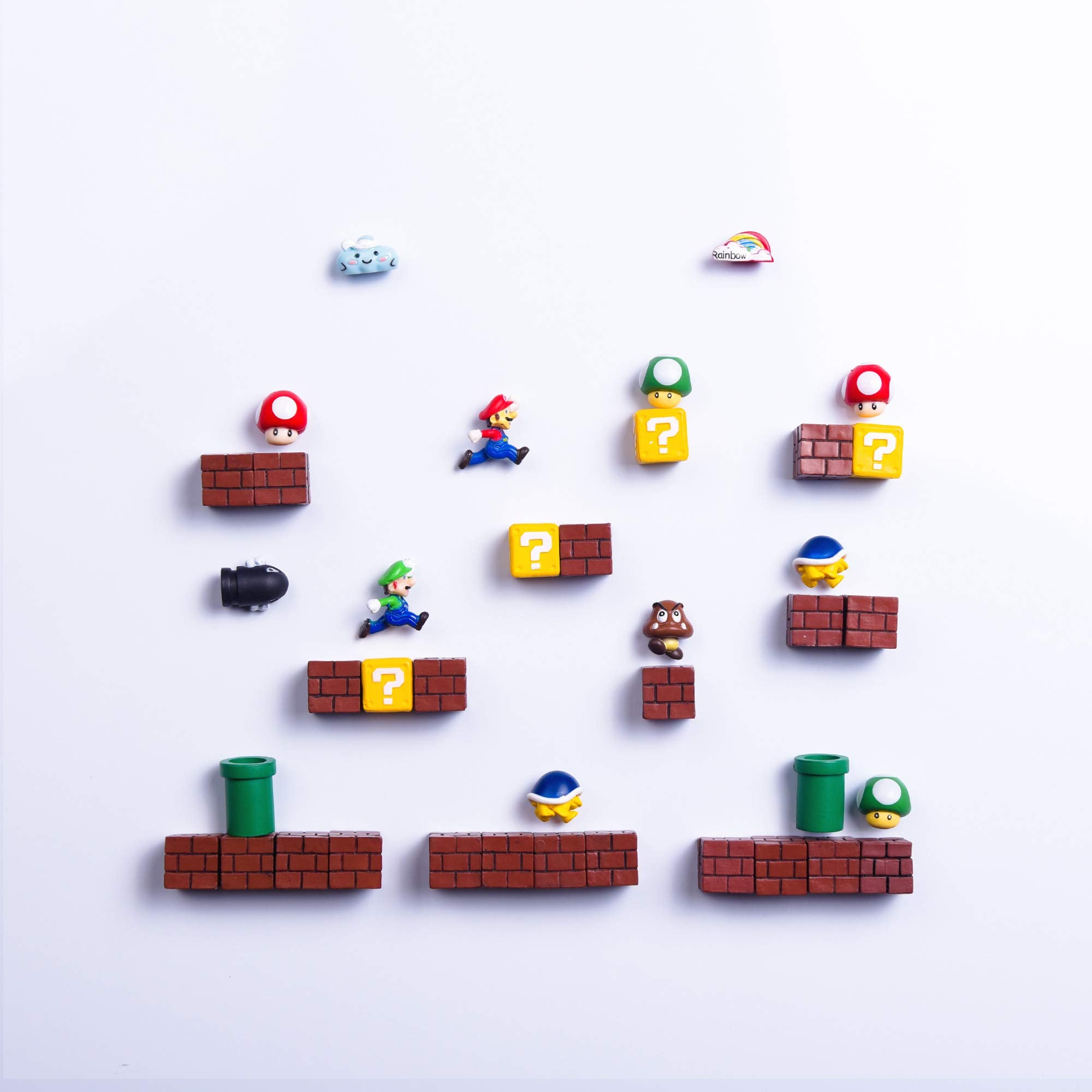 Rosefinch 3D Super Mario fridge magnets collection for bright kitchen decor and notes