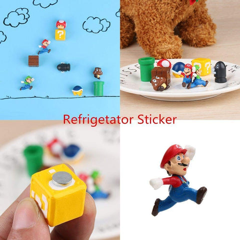 Rosefinch Christmas-themed Mario magnets for fridge and whiteboard decoration