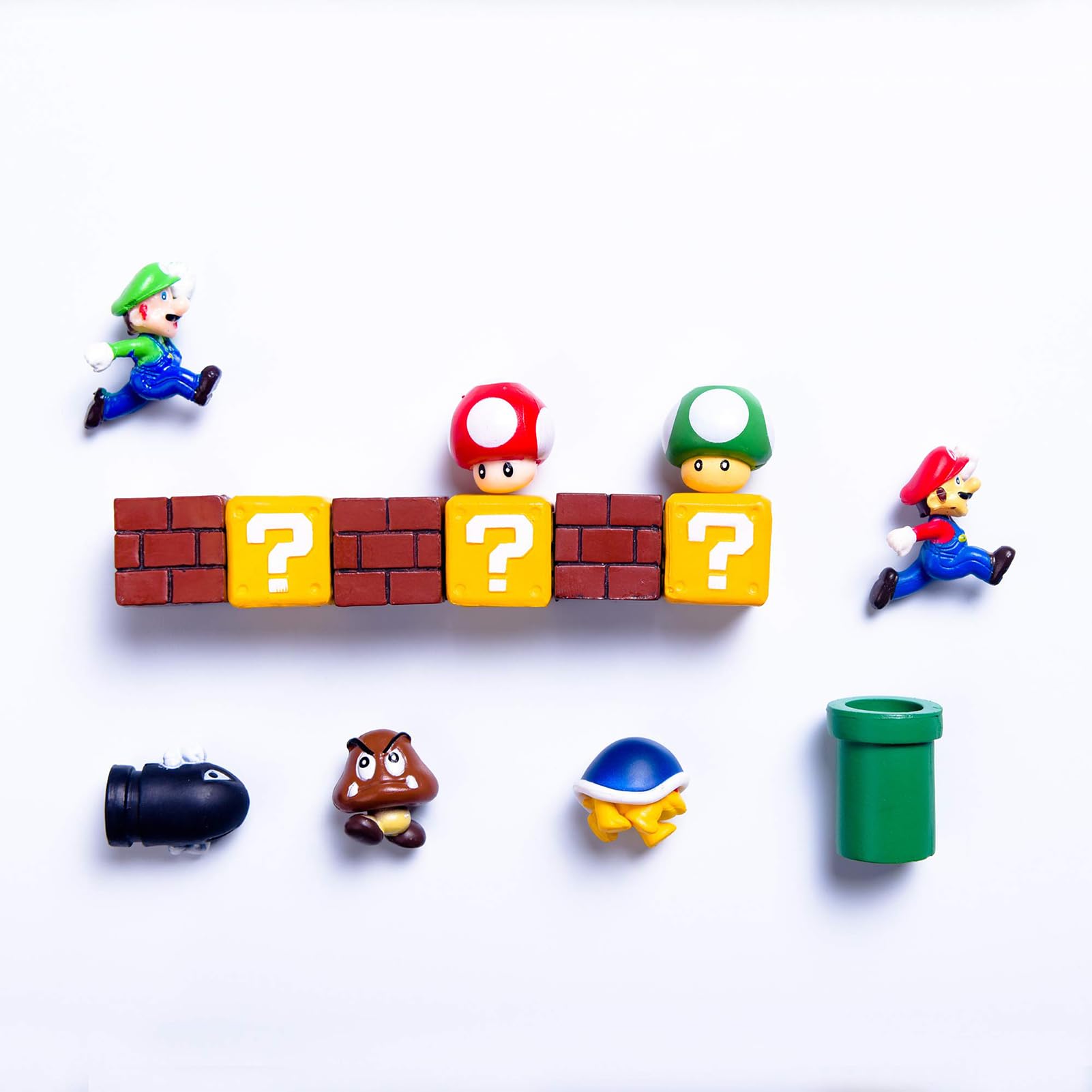 Rosefinch 3D Super Mario magnets bring cute personality to kitchen shelves