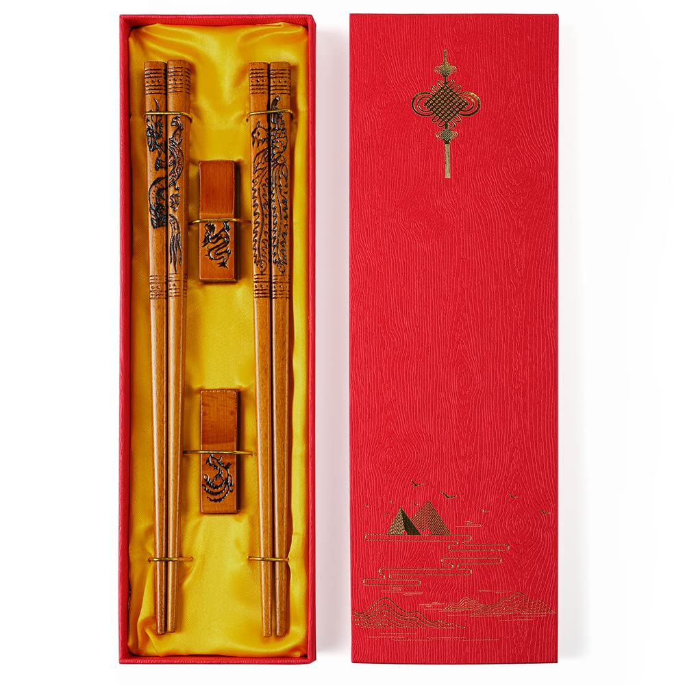Rosgel Dragon Phoenix chopsticks ideal for home dining or restaurants.