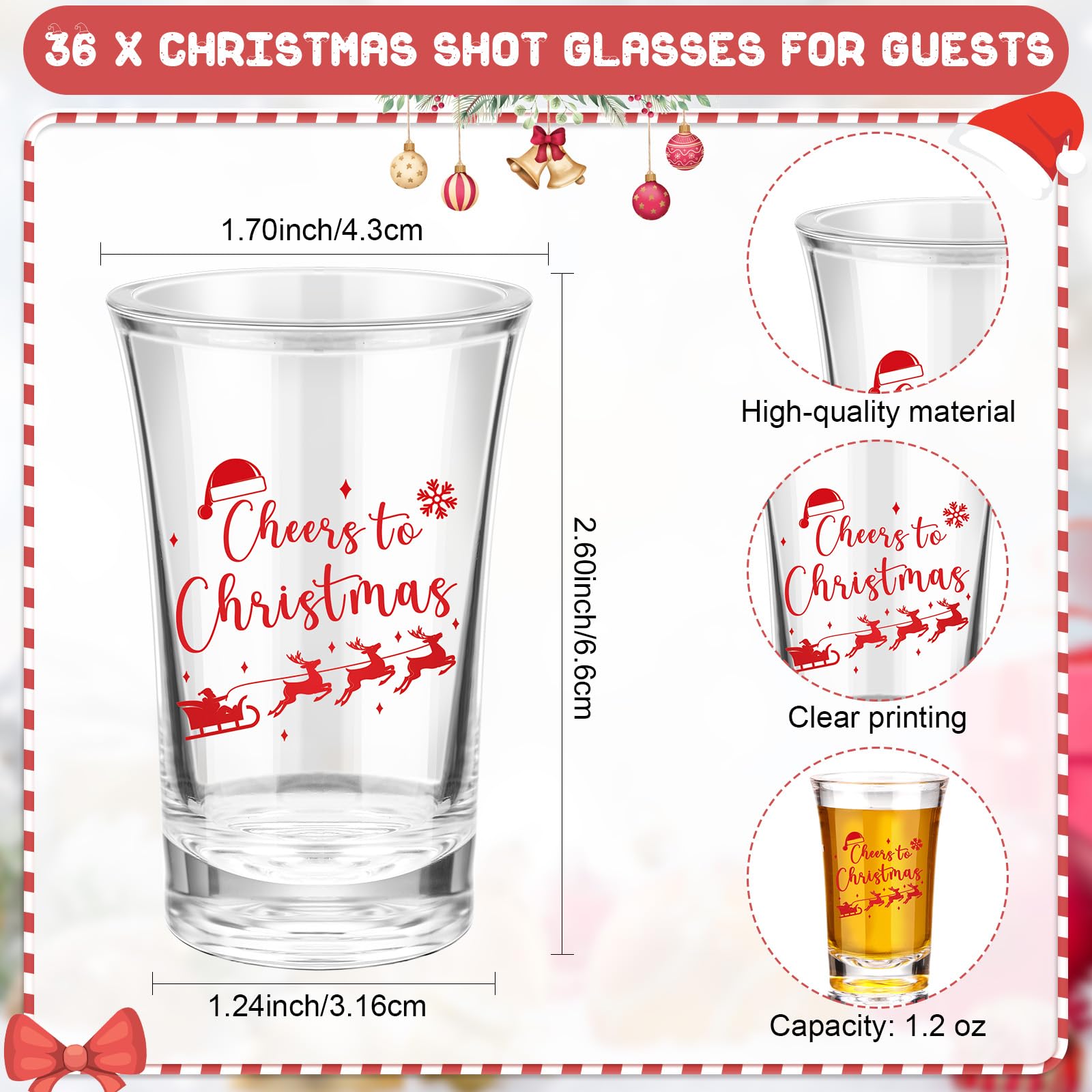 Roshtia Christmas gift cards paired with glasses for easy holiday gifting