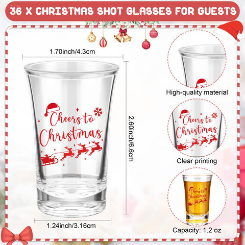 Roshtia Christmas gift cards paired with glasses for easy holiday gifting