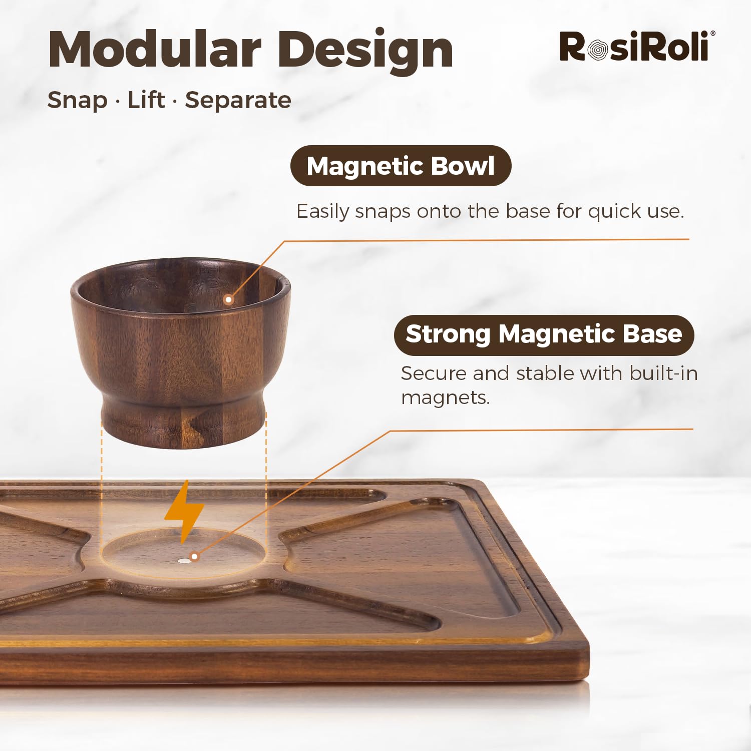 RosiRoli 14x11 serving board ready for generous platters.