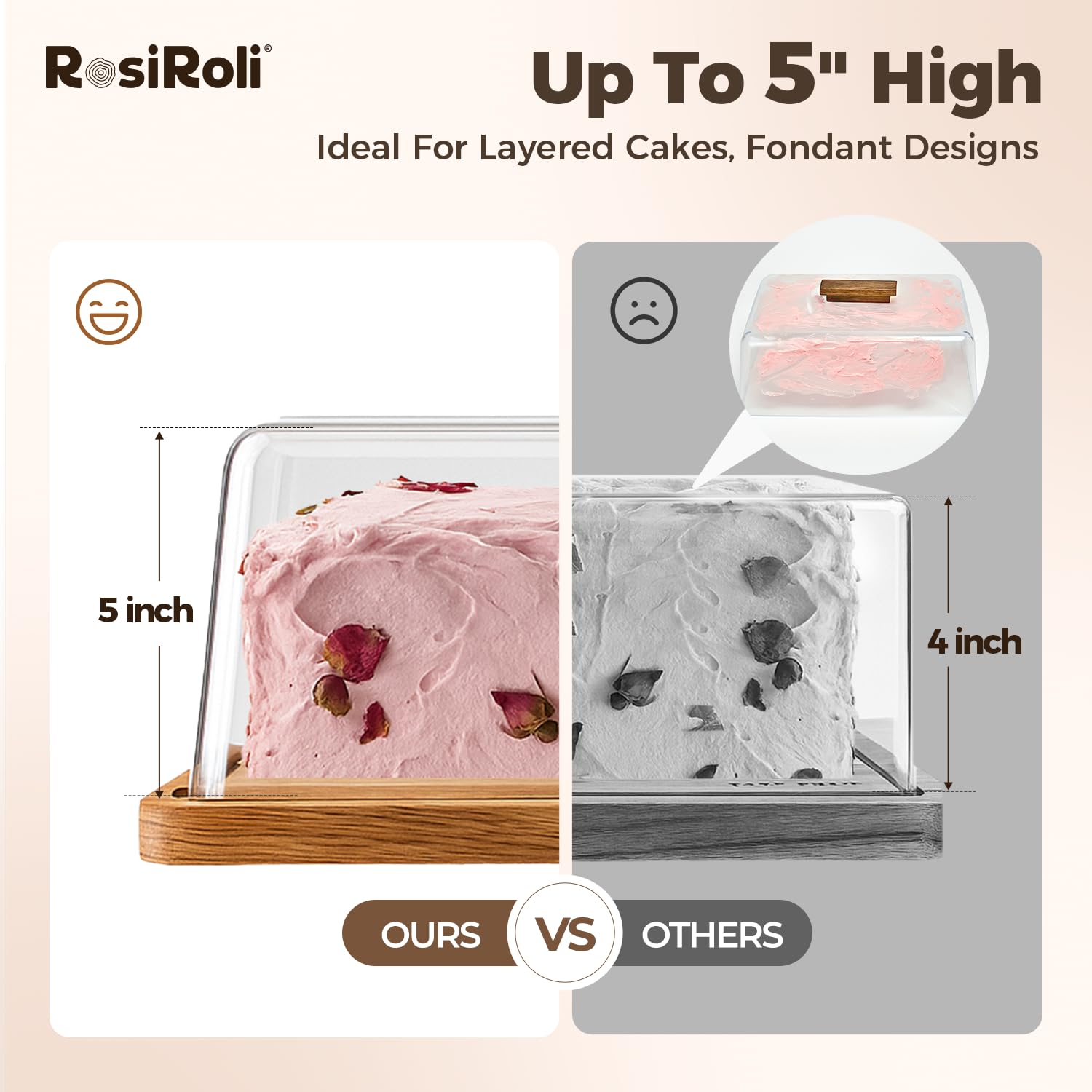 RosiRoli acacia wood charcuterie board flat for cheese and fruit displays.