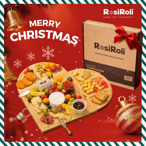 RosiRoli rectangular board 11.5-inch surface for precise prep of cheeses and meats