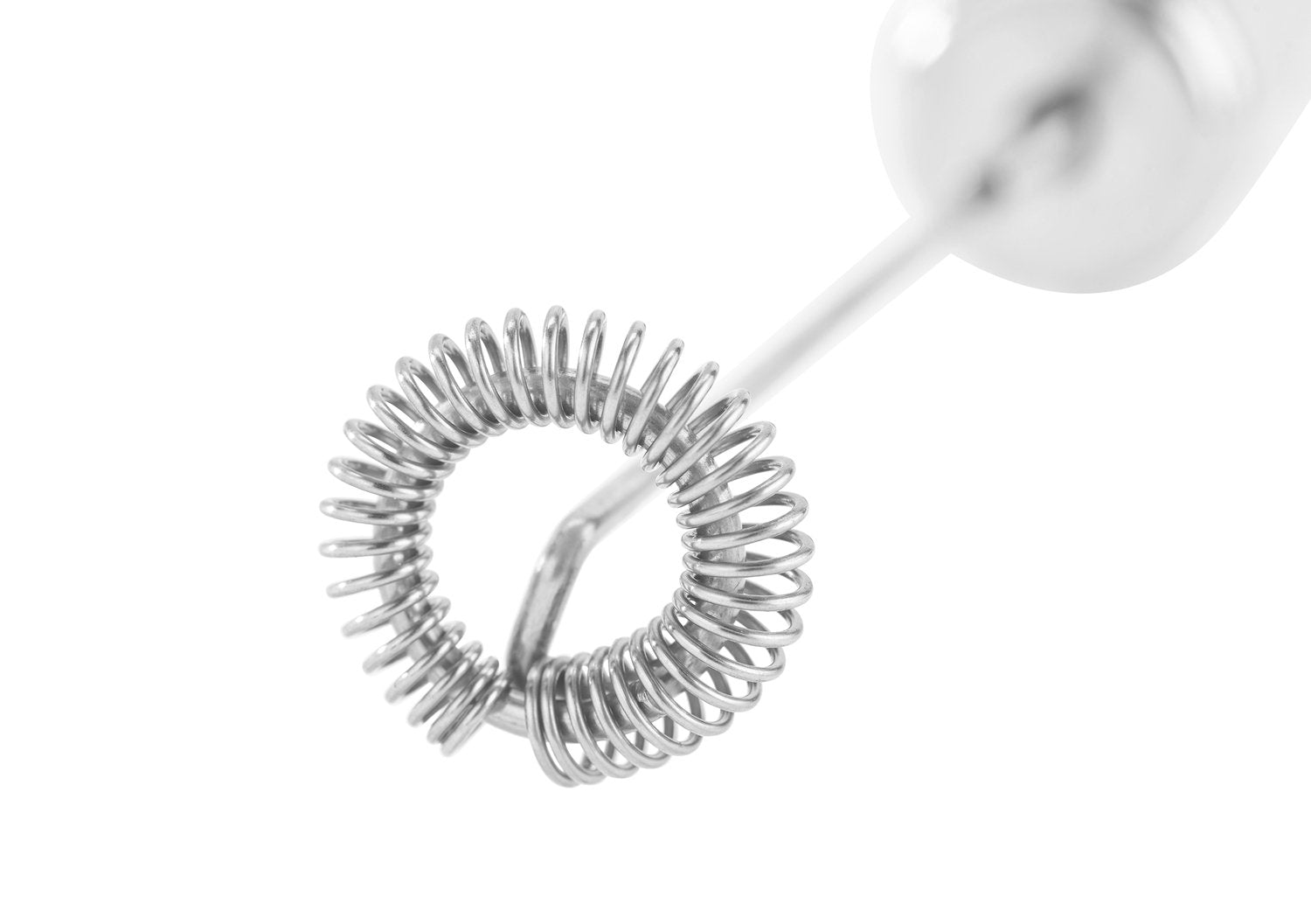 Dual-speed frother spiral whisk for efficient foaming and texture