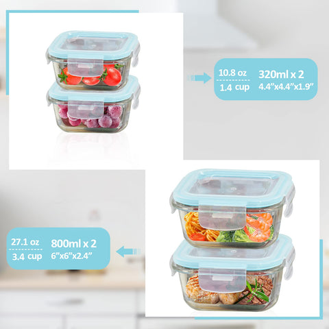 ROSOS leakproof lid with silicone seal keeps foods sealed and odors contained