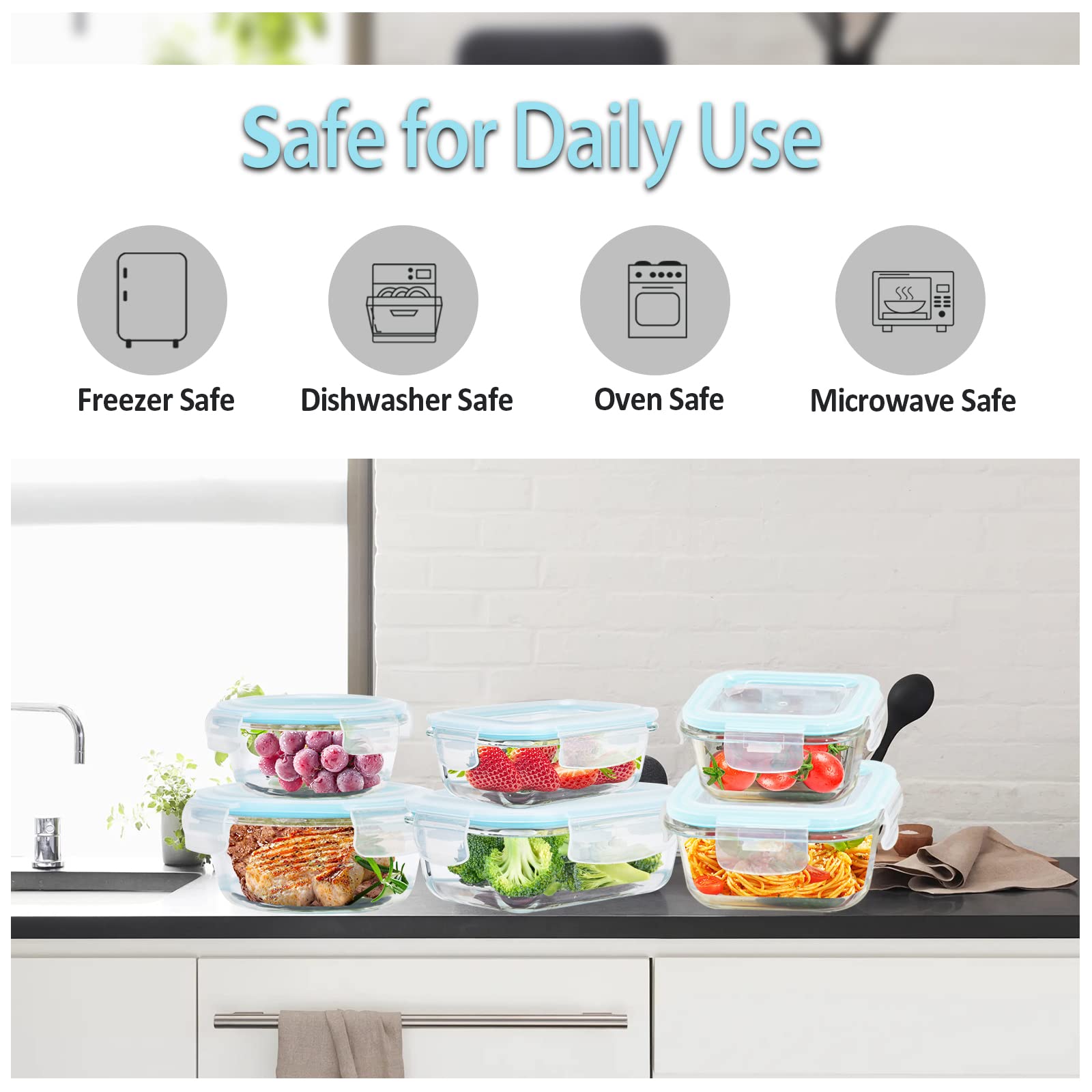ROSOS round 400ml container with leakproof lid for sauces on the move