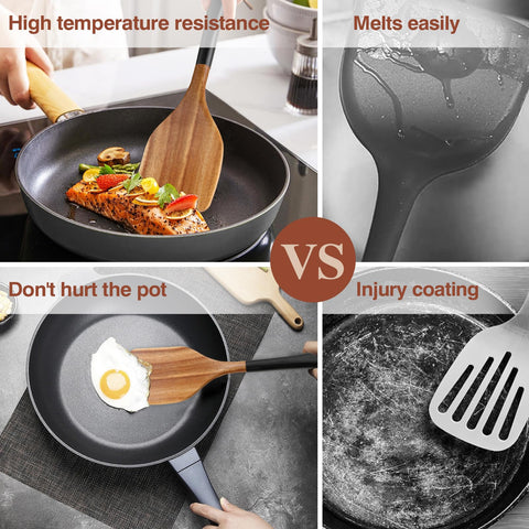 ROSOS salad fork ideal for tossing and serving greens