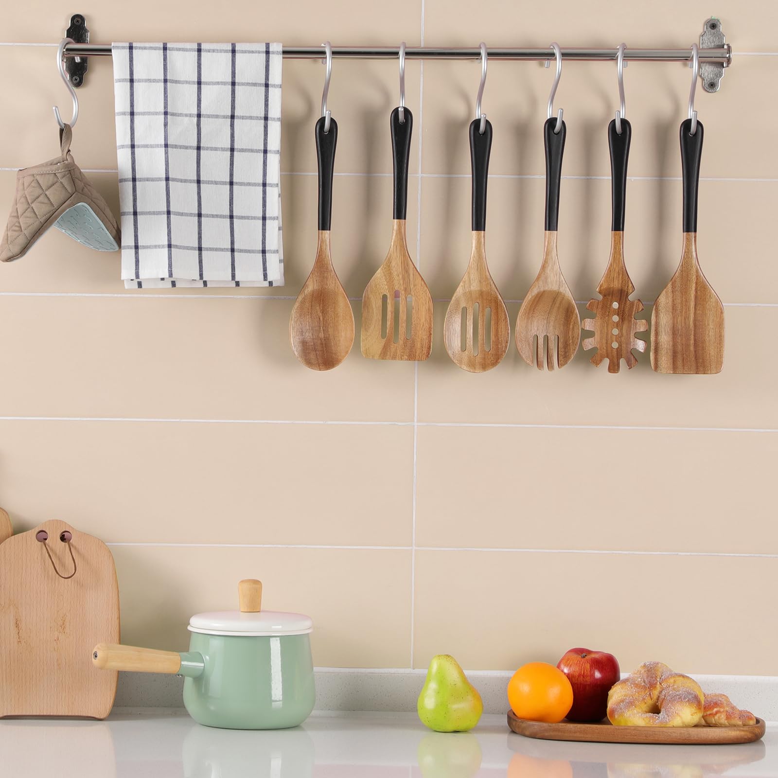 ROSOS slotted spoon for draining soups and sauces