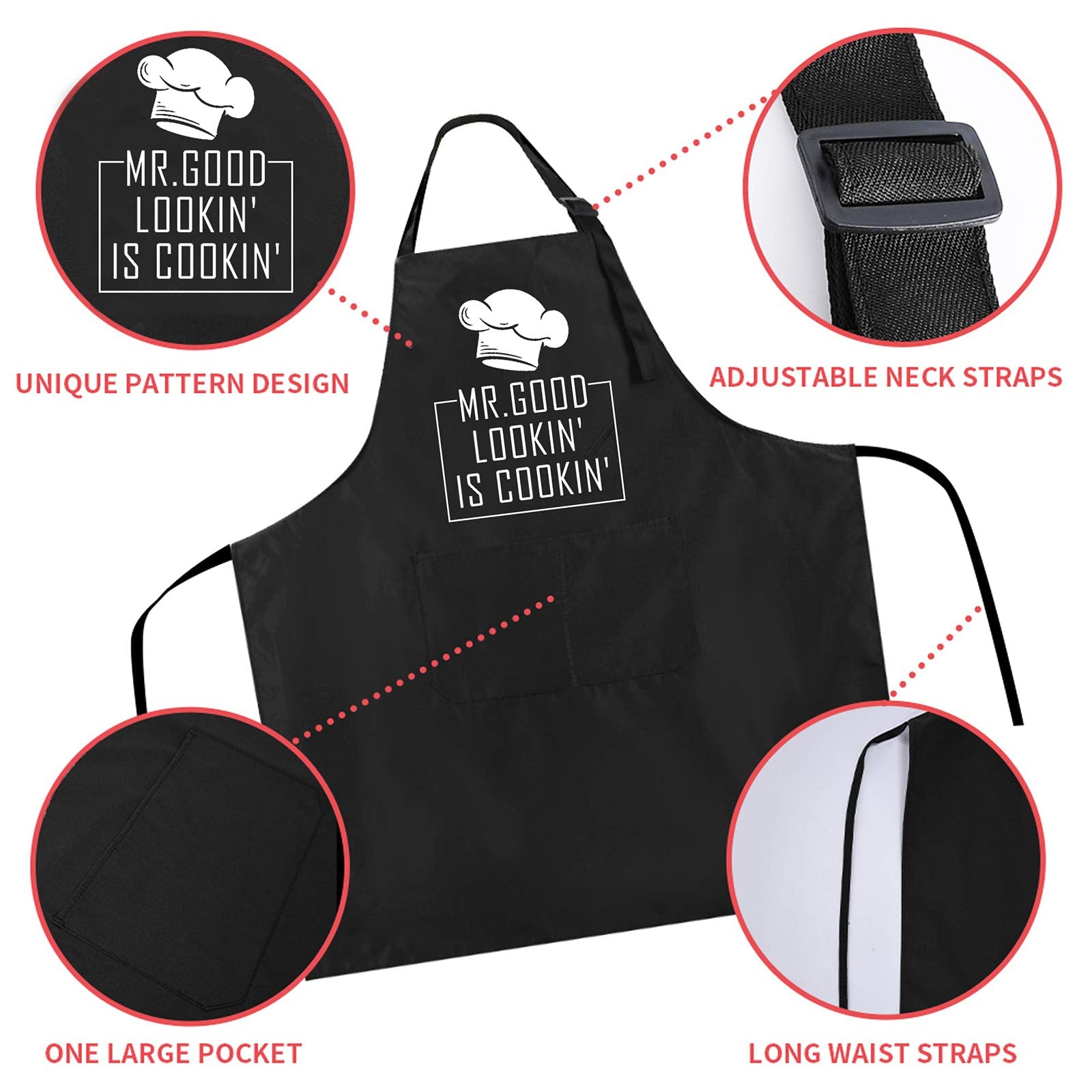 Rosoz waterproof oil-proof fabric protects clothes during grilling and baking